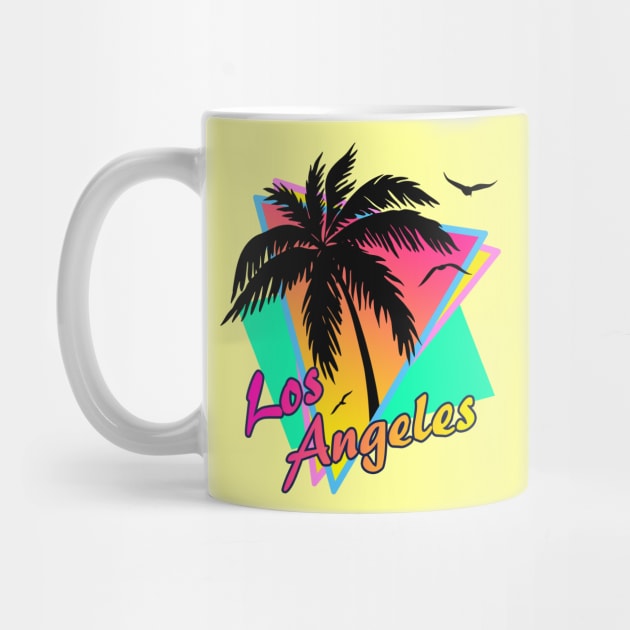 Los Angeles Cool 80s Sunset by Nerd_art